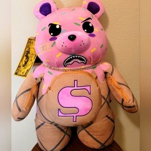 Sprayground Limited Edition Trillion dollar Teddybear Backpack